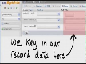 Python: Xampp database, table, record creation