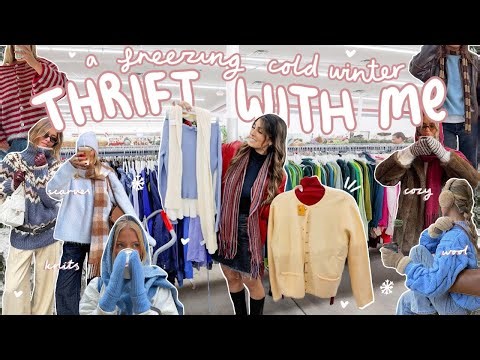 THRIFT WITH ME for the perfect WINTER WISHLIST *warm knits & frosty fits* ❄️