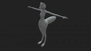 Semi-Realistic Female Wolf Furry Basemodel - Download Free 3D model by swedenstyle