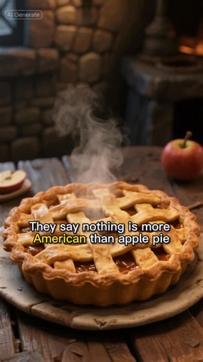 @storieswithcolleen on Instagram: "They say it’s as American as apple pie… but this story started centuries before the first flag ever waved. 🥧✨ How one dessert crossed an ocean — and became the taste of home. 🇺🇸 #ApplePie #AmericanHistory #FoodHistory #HistoricRecipes #BakingThroughTime #StoriesWithColleen #ViralHistory #CulinaryHistory #Tradition #ClassicAmerica #ForYou #FYP"