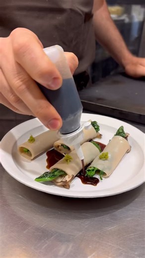 11K views · 9 comments | Currently part of the POPL menu - chestnut and oat rolls with Oyster mushrooms, yuzu kosho, herbs and a black vinegar sauce. | POPL | Facebook