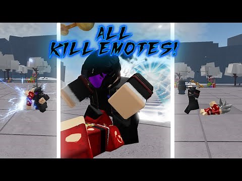 All NEW TSB KILL EMOTES SHOWCASE! | The Strongest Battlegrounds