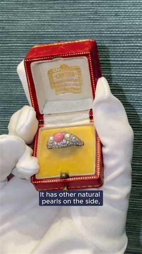 Cartier Art Deco Conch Pearl Ring