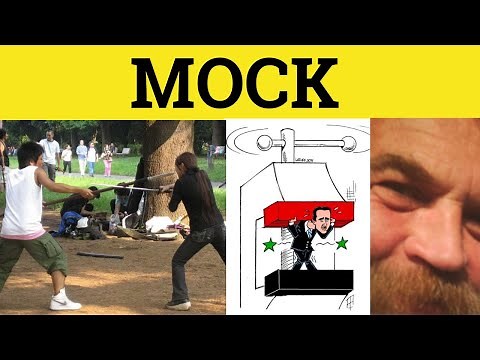 🔵 Mock - Mock Meaning - Mock Examples - GRE 3500 Vocabulary