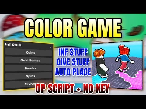 *NEW* Color Game Script (INF STUFF, GIVE STUFF, AUTO LEVEL UP, AUTO PLACE & MORE) 2025