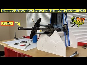 Remove outdrive lower unit bearing carrier - alpha bravo