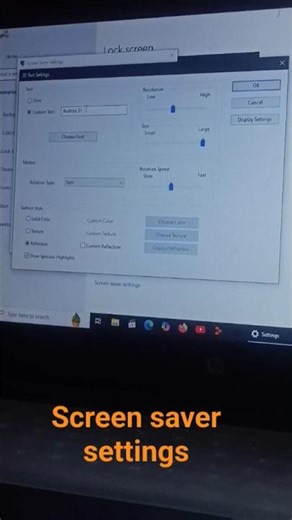 screen saver settings #computer #knowledge #python