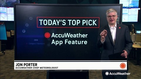 Precise forecasting with MinuteCast® on the free AccuWeather app