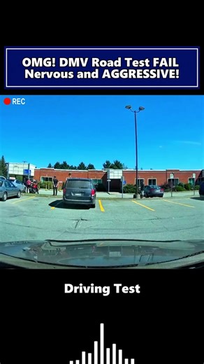 #1 OMG! DMV Road Test FAIL– Nervous and AGGRESSIVE! #dmv #dmvtest #dmv... | dmv driving test