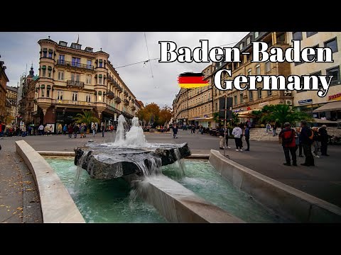 🇩🇪 Baden-Baden, Germany: Walking Tour - Autumn Nature, Landmarks & More