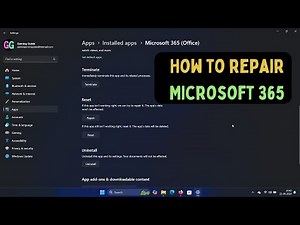 How to Repair Microsoft 365 on Windows 11