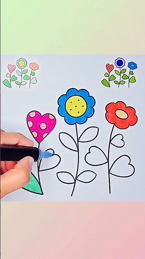 Coloring Spring Flowers 🌼🌞