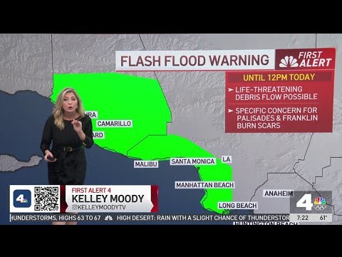 First Alert Forecast: Flash flood warnings in LA County