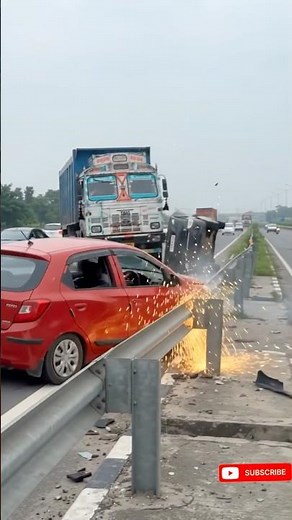 Monster Truck Crushes Small Car in Horrific Crash #TruckAccident #CarCrash #RoadSafety#Live #Viral