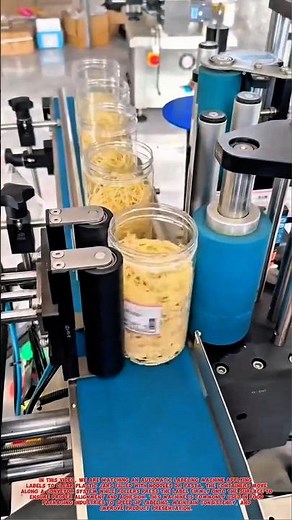 Automatic Jar Labeling Machine Process | Industrial Packaging Technology.