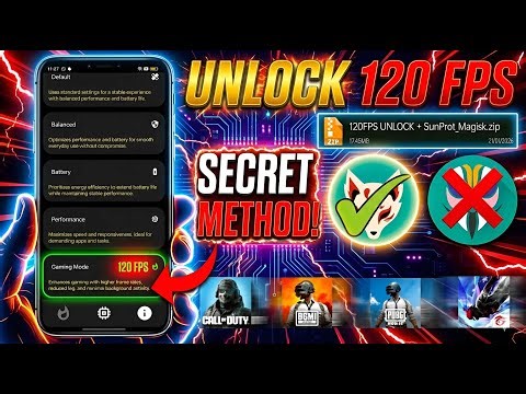 🔥 Force 120 FPS + 120Hz on Any Android 😱 | Beast Mode Gaming (No Root)