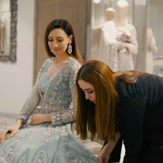 maria b & fatima b | Designing a couture bridal collection is a treat. Estelle collection was a true labour of love, as I dabbled with chunky diamontee... | Instagram
