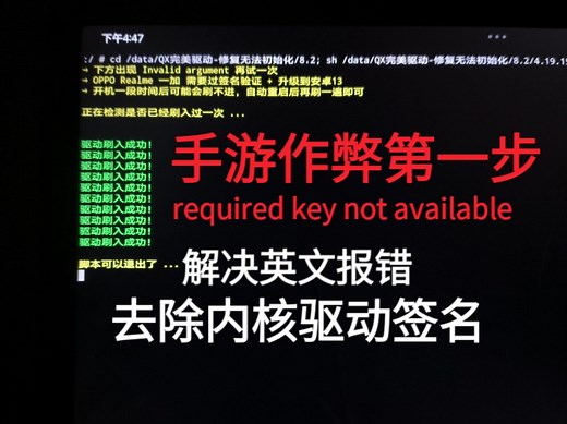 内核驱动报错解决教程（解决Required key not available报错）