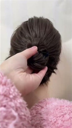 Elegant Twisted Bun Hairstyle 🌸 Easy Hair Bun Tutorial for Girls | Quick Party Hairstyle.