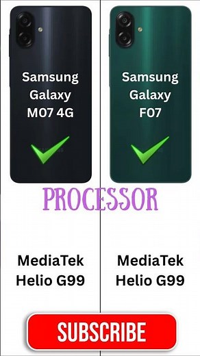 Samsung Galaxy M07 5G vs Samsung Galaxy F07, quick specification, mobile compare, specs war