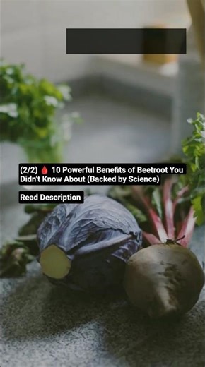 (2/2) 🩸 10 Powerful Benefits of Beetroot You Didn’t Know About (Backed by Science) #shorts #beetroot
