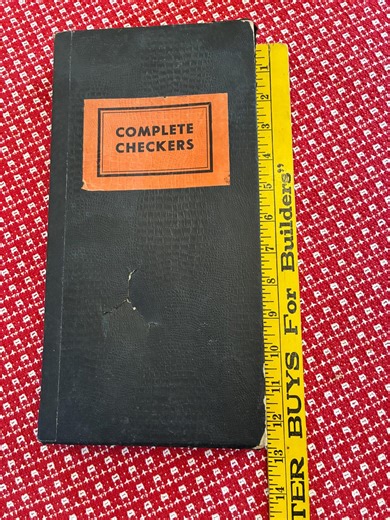 Very Old Vintage Checkerboard Set, Self Contained Bookshelf Style. Some Damage on Case but Checker Pieces There. - Etsy