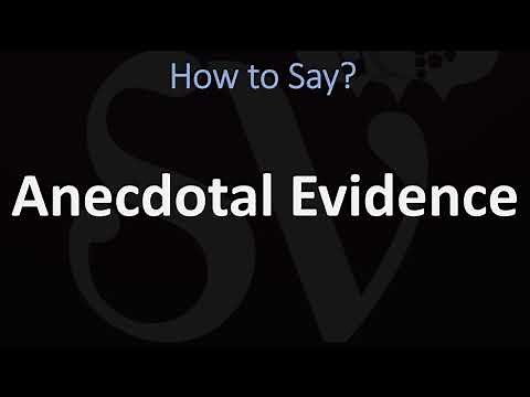 How to Pronounce Anecdotal Evidence? (CORRECTLY)