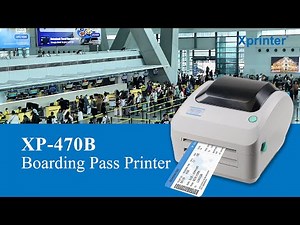 Xprinter XP-470B - Affordable Thermal Boarding Pass Printer for Efficient Airport Check-ins