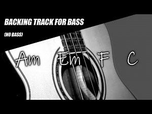 Bass Backing Track Acoustic Ballad in A Minor
