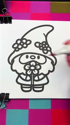 Come color the cuttesstttt gnome with me!!! I’m in love with this spring book by sunflo !! #arrtx #fyp #coloring #coloringbook #sunflo