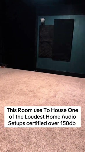 This room is a house is one of the loudest home audio systems at over 150 DB. #love #homeaudio #fun