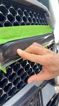 How to wrap a Mercedes grille in matte black