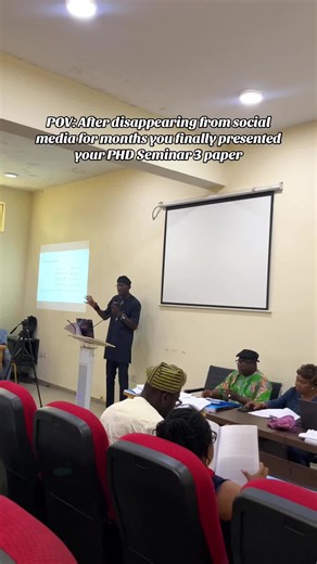 POV: You Finally Present Your PhD Seminar 3 Paper After Months Away