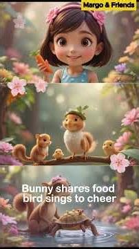 Margo find the Rainbow Bridge in Jungle (MARGO Ep.13) #cuteanimation #shortsforkids #babyanimalstory