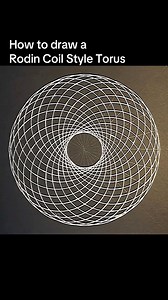 How to draw a Rodin Coil Style Torus #sacredgeometryartist #natureofflowers #sacredgeometry #Energy #amsr #torus #circle #art #369Manifestation #pattern | Natureofflowers
