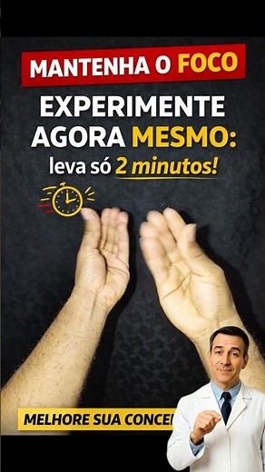 MELHORE SUA CONCENTRAÇÃO EM 2 MINUTOS 🧠✨ #foco #concentracao #shorts #dicas #curiosidades