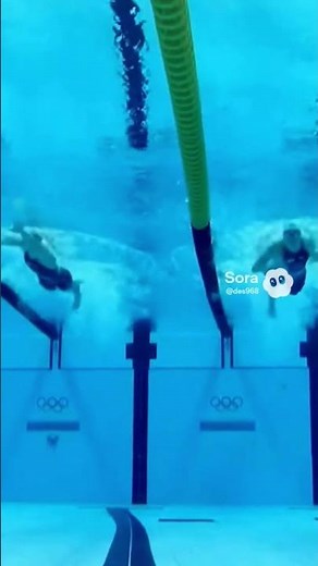「日本 vs 中国…オリンピック100m自由形、残り10mの激アツ勝負！」#水泳 #日本代表 #中国代表 #オリンピック #女子スイマー #100m自由形
