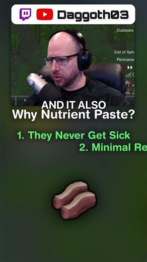 OP Food, Nutrient Paste #rimworld #rimworldtips