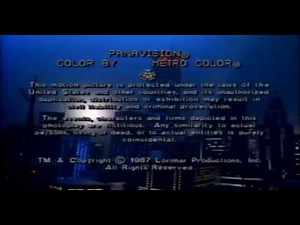 Max Headroom S1 Credits/Chrysalis/Lakeside/Lorimar-Telepictures/Warner Bros Television Distrubution