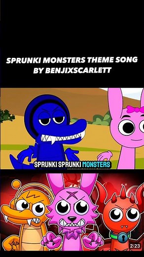 Incredibox Sprunki Monsters Theme Song 🎶 (Official Video By BENJIXSCARLETT)