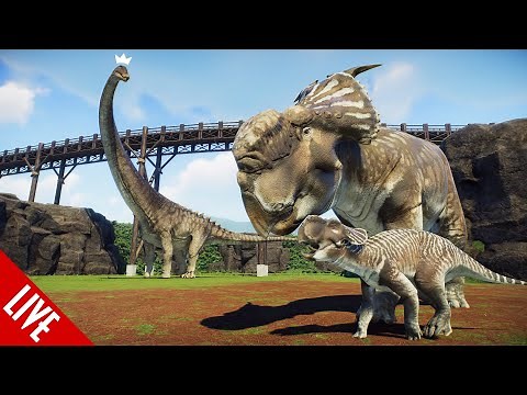 🔲 GIANT Mixed Herbivore Habitat in Prehistoric Kingdom!