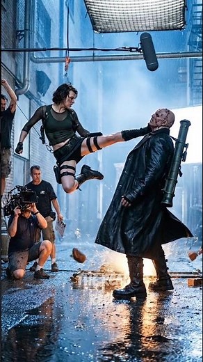 Resident Evil Apocalypse (2004) – Nemesis vs Alice Scene | Behind The Scenes AI Recreation 🔥
