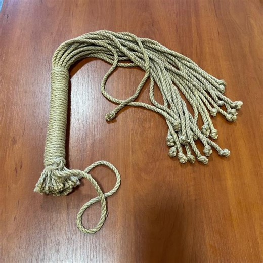 Jute Rope Flogger 20 Tails, Shibari Whip, Handmade Spanking Impact Tool. - Etsy