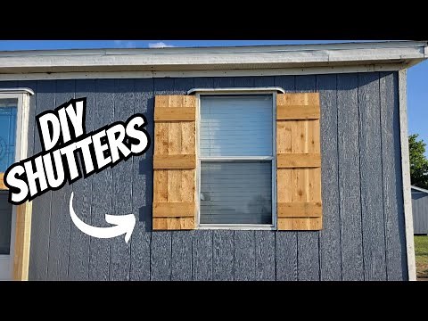 Easy DIY Shutters for Mobile Home or Trailer House