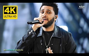【4K】The Weeknd 盆栽哥《STARBOY》2016巴黎维密秀现场 | AI修复画质增强版