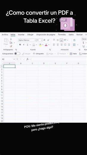 📄➡️📊 ¿Todavía copias los datos de un PDF a Excel uno por uno? 😱 ¡Hay una forma mucho más rápida de convertir esa información en una tabla de Excel y ahorrar muchísimo tiempo! ⏰✨ 💡 Un truco de Excel que puede facilitar el trabajo y evitar horas de copiar y pegar. ¿Ya conocías esta función? 👀👇 #Excel #TrucosDeExcel #ExcelTips #AprendeExcel #Productividad