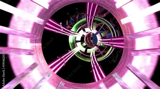 complex ion trap device used in advanced scientific and technological applications research