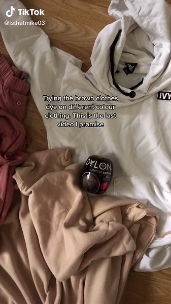 Experimenting with Dylon Espresso Brown Clothes Dye