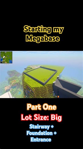 Starting my Megabase #shorts #minecraft