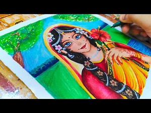 Radha Rani Drawing Easy Step By Step Tutorial For Beginners